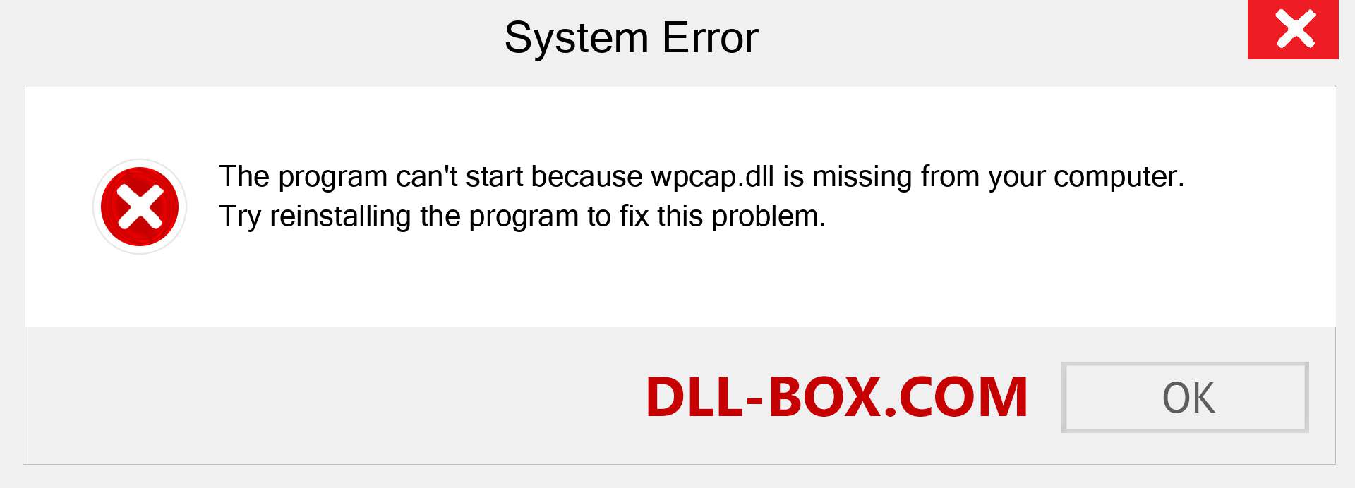 wpcap.dll file is missing?. Download for Windows 7, 8, 10 - Fix  wpcap dll Missing Error on Windows, photos, images